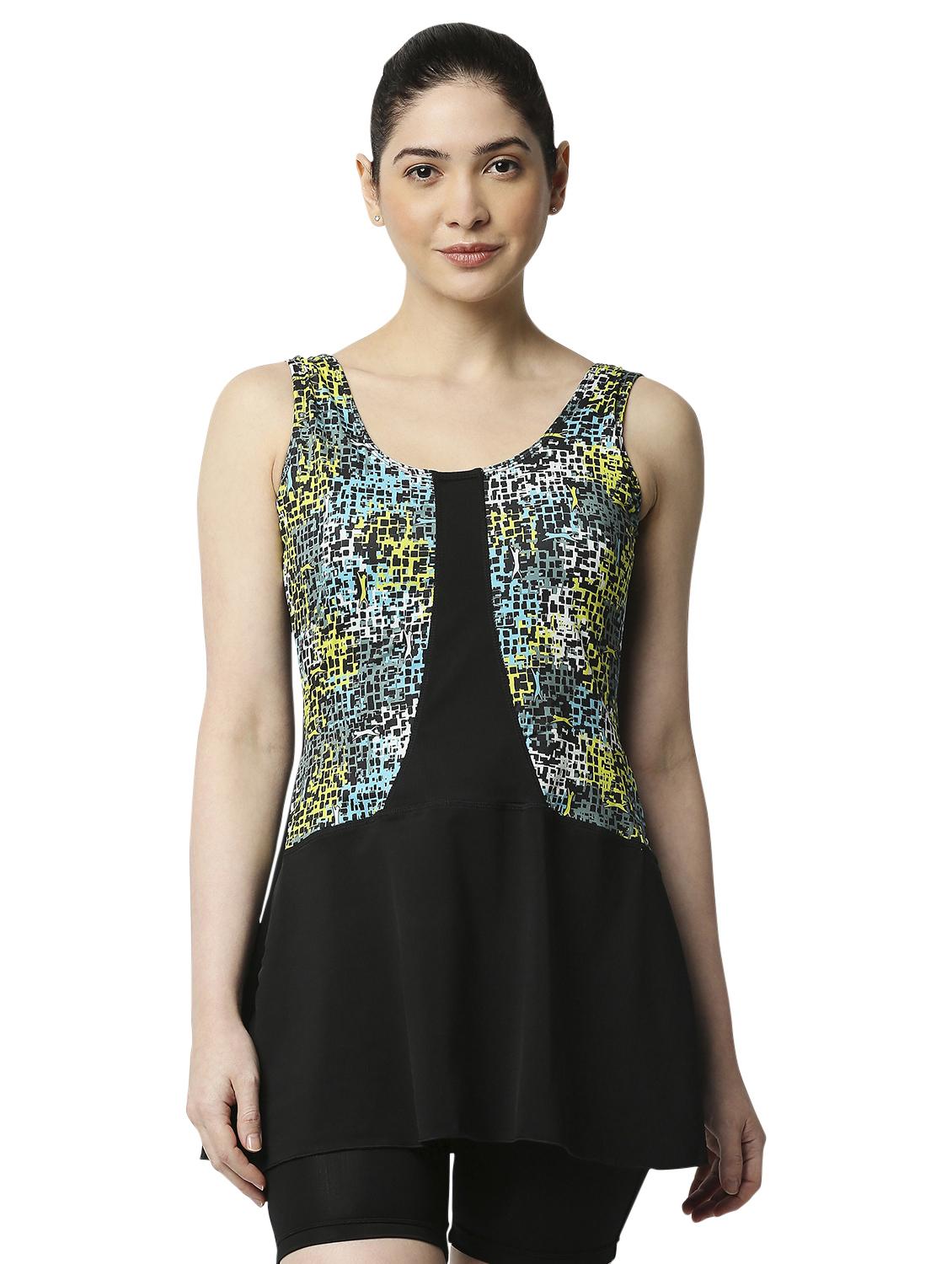 round neck printed swimsuit  - 18336900 -  Zoom Image - 0