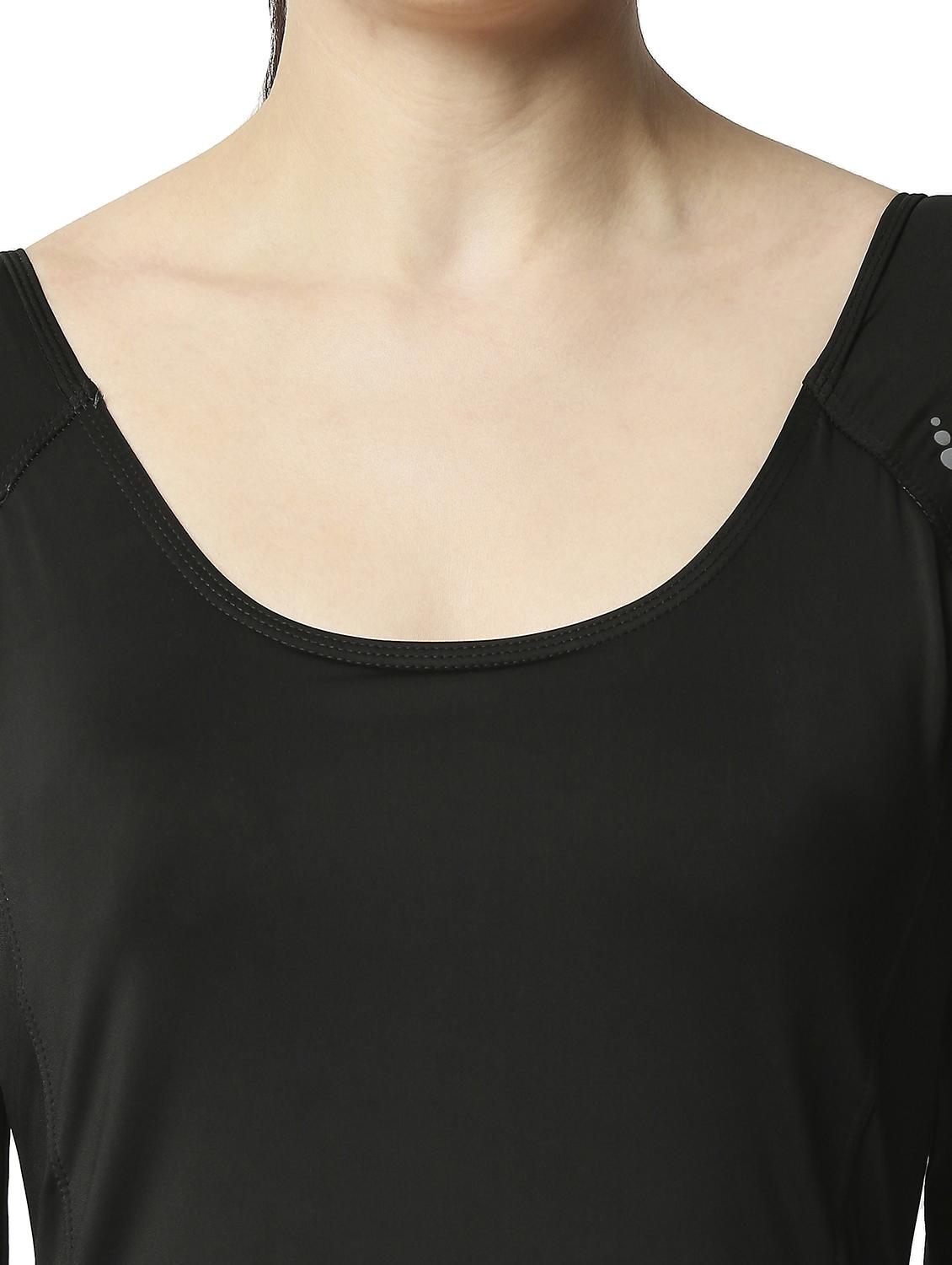 round neck solid swimsuit - 18336902 - Standard Image - 5