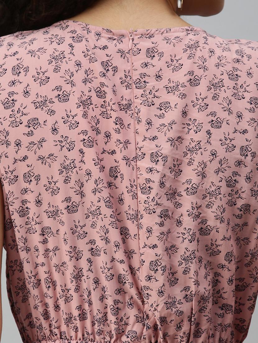 round neck floral jumpsuit - 18336932 - Standard Image - 5