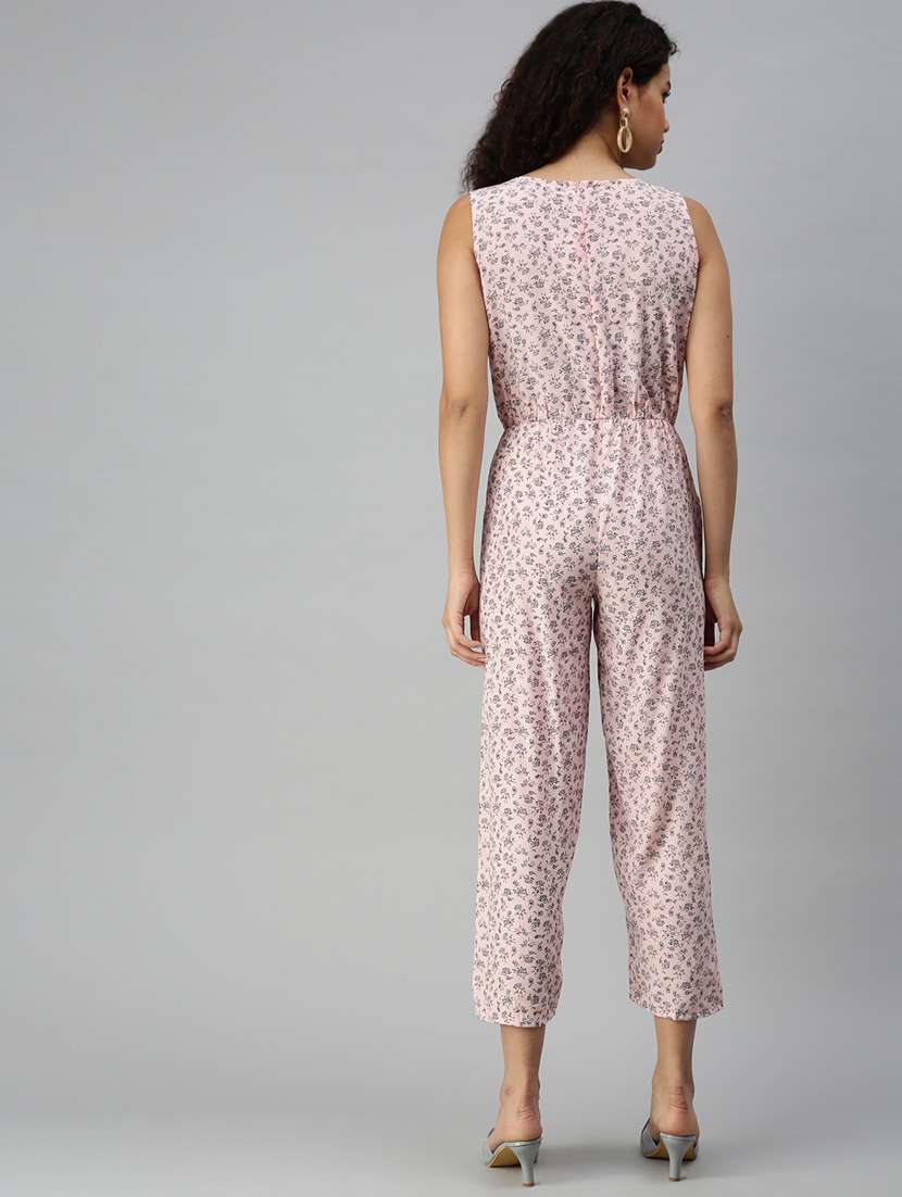 round neck floral jumpsuit - 18336933 -  Standard Image - 3