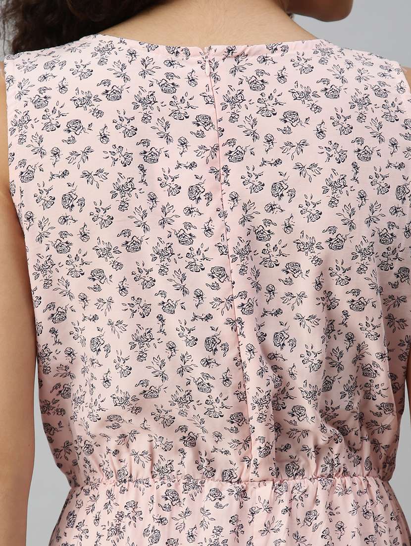 round neck floral jumpsuit - 18336933 -  Standard Image - 5
