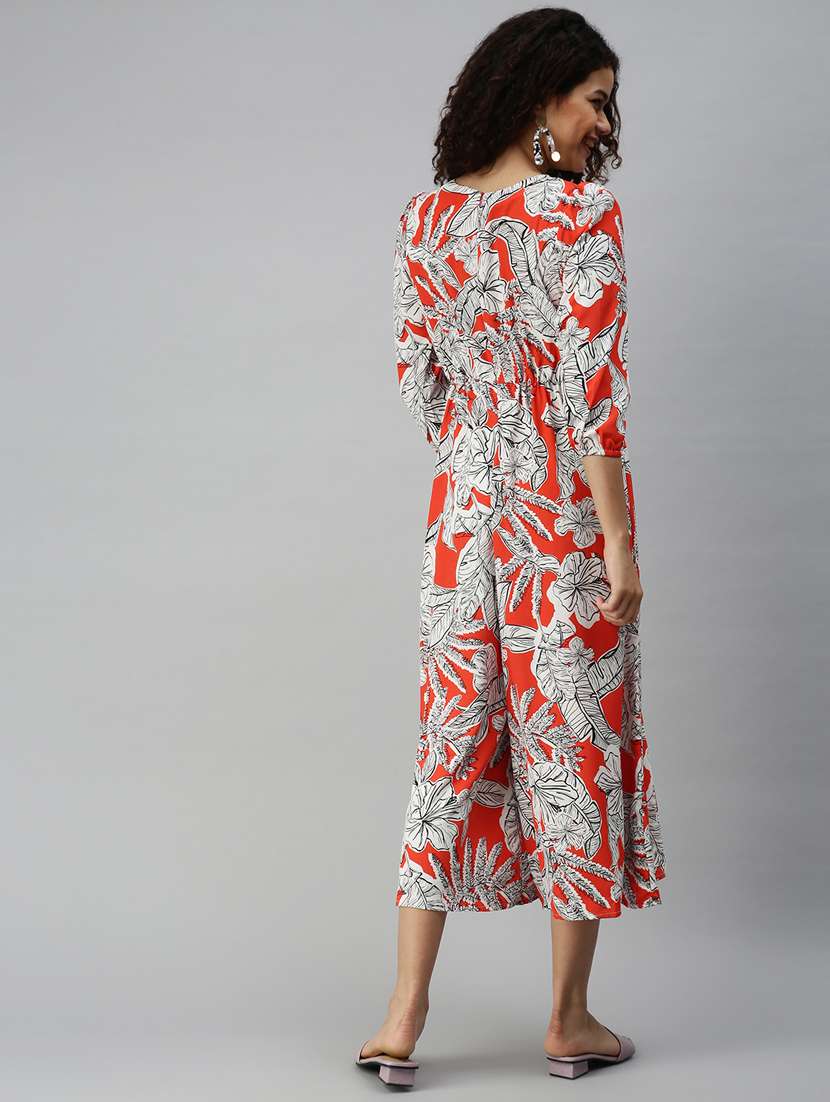 Round Neck Floral Jumpsuit - 18336944 -  Standard Image - 3