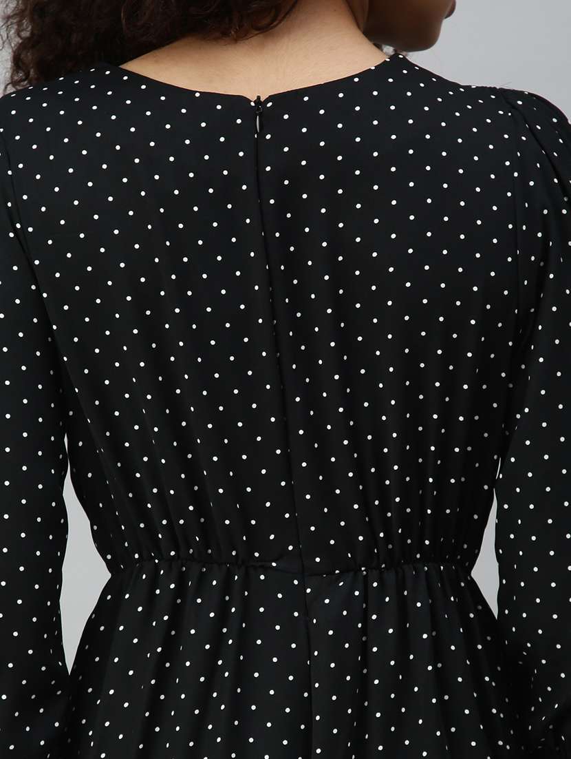 round neck polka dot jumpsuit - 18336956 -  Standard Image - 3