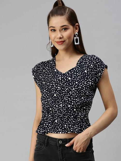 women's crop sweetheart neck top - 18337132 - Standard Image - 0