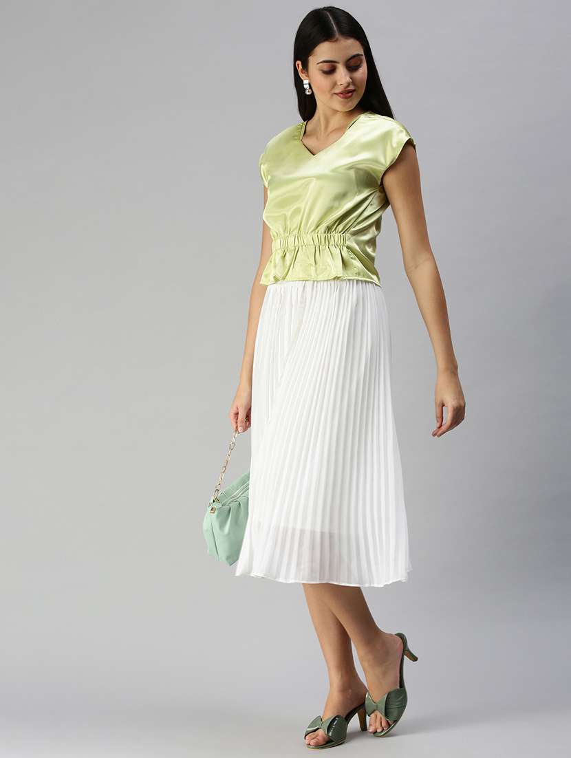 women's peplum v neck top - 18337143 -  Standard Image - 3