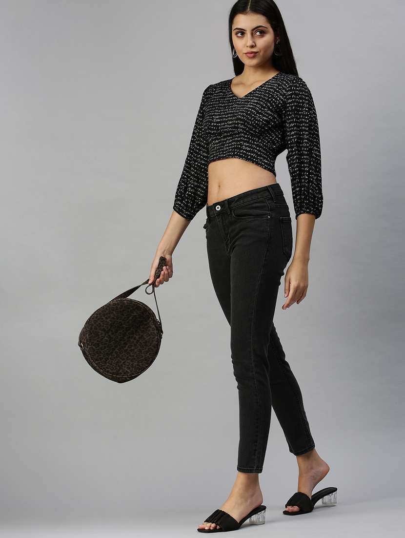 women's blouson v neck top - 18337178 -  Standard Image - 3