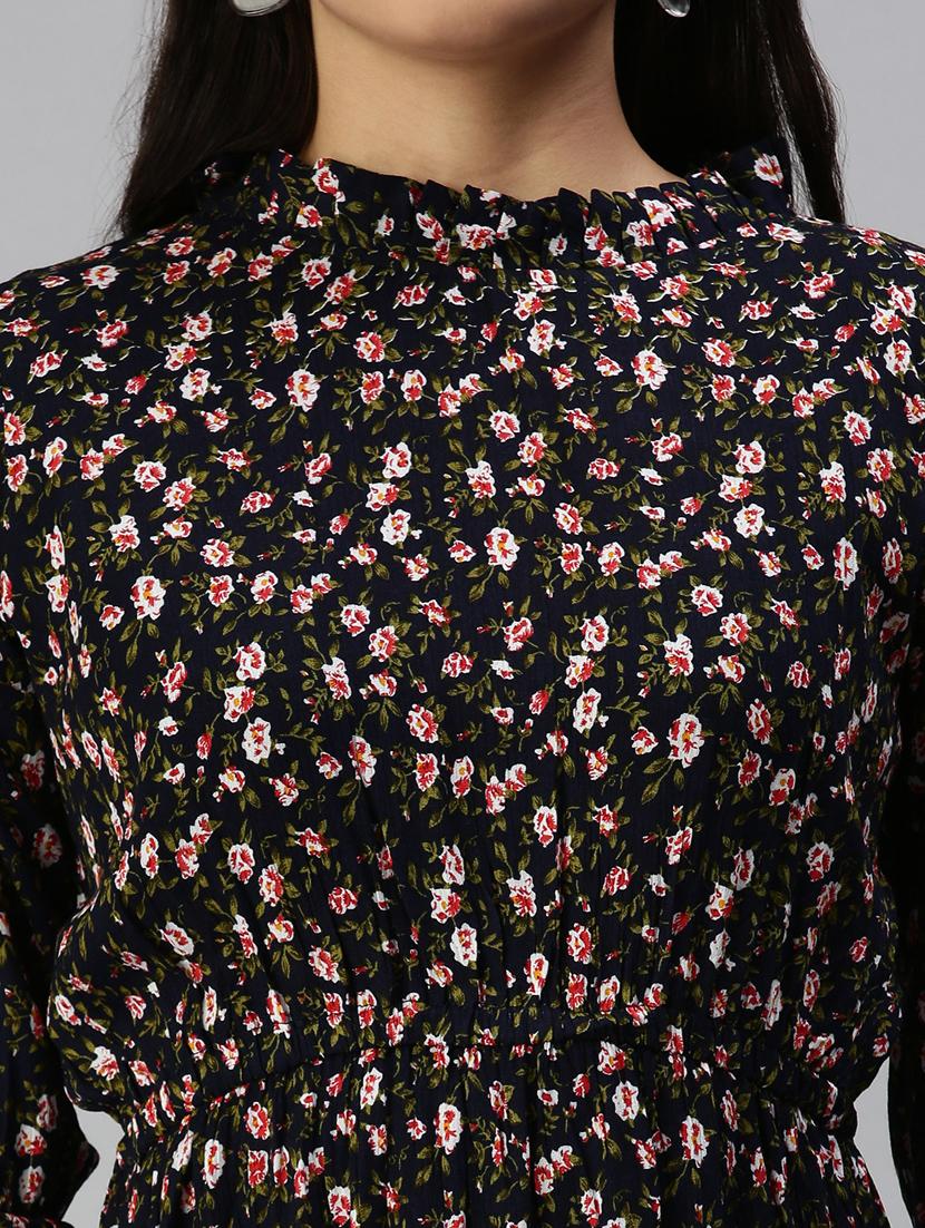women's asymmetric floral dress - 18337286 - Standard Image - 5