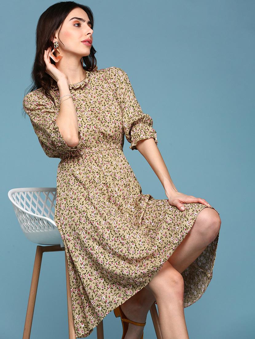 women's asymmetric floral dress - 18337287 - Standard Image - 5