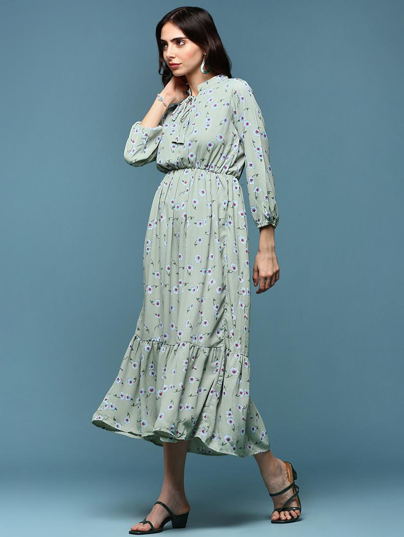 women's tiered dress floral dress - 18337309 - Standard Image - 3