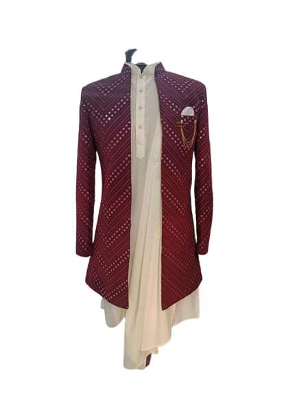 Buy online Costomized Indo Western Kurta Pajama from Clothing for