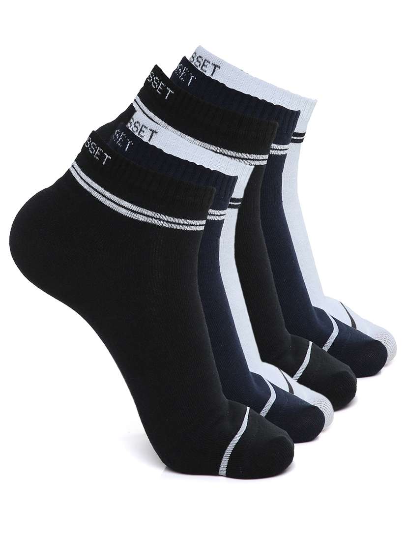 men pack of 6 striped ankle length sock