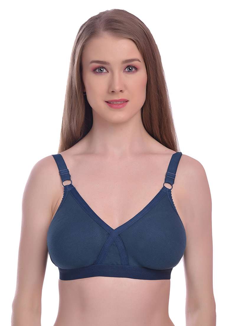 green solid regular bra - 18339318 - Zoom Image - 0