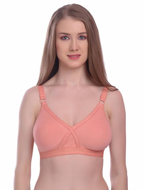 orange solid regular bra - 18339320 - Standard Image - 0