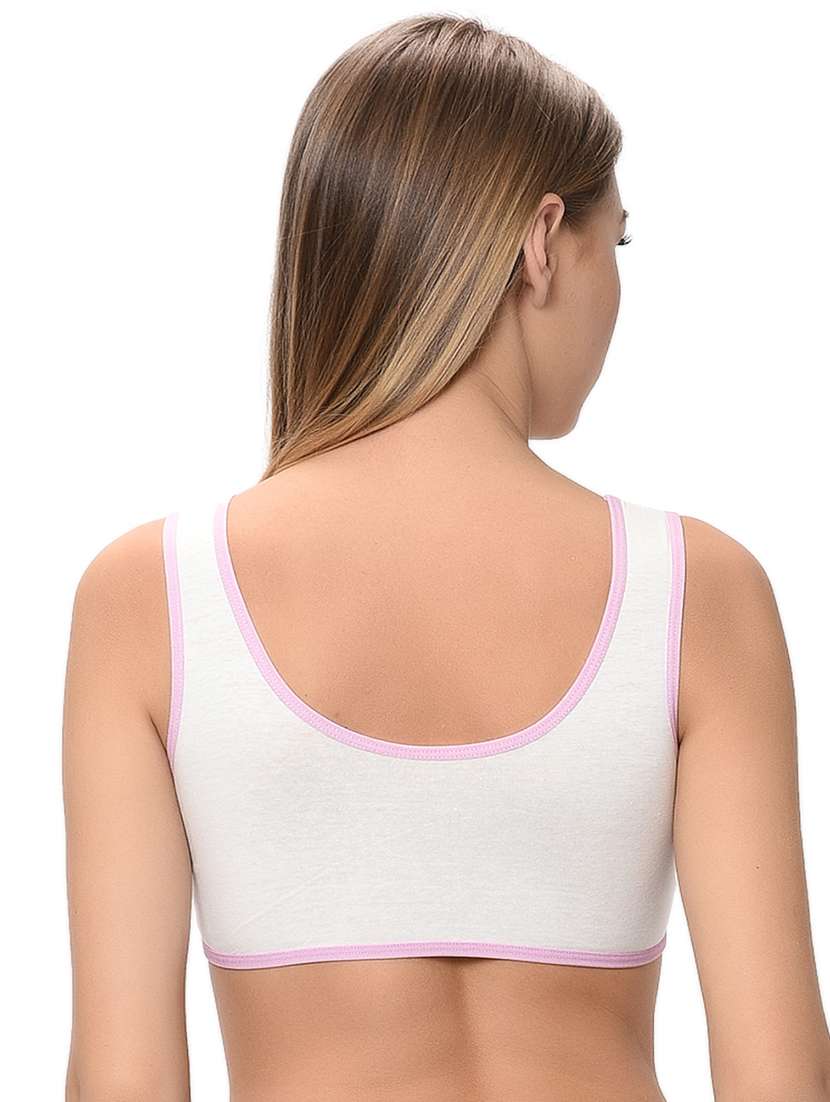 pack of 2 solid sports bra - 18339405 -  Standard Image - 3