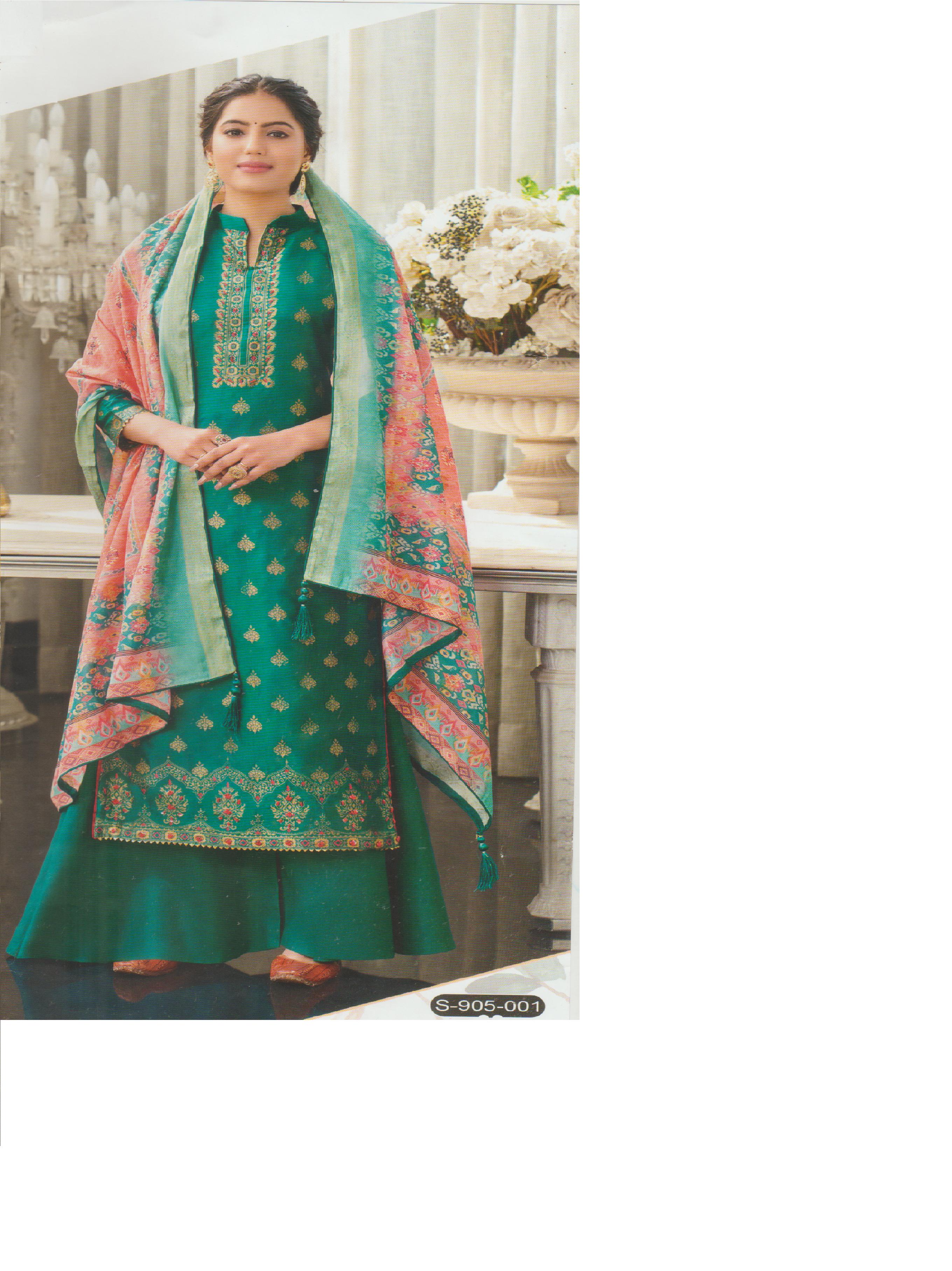 top:- pure viscose designer jaquard with  - 18339779 -  Zoom Image - 0