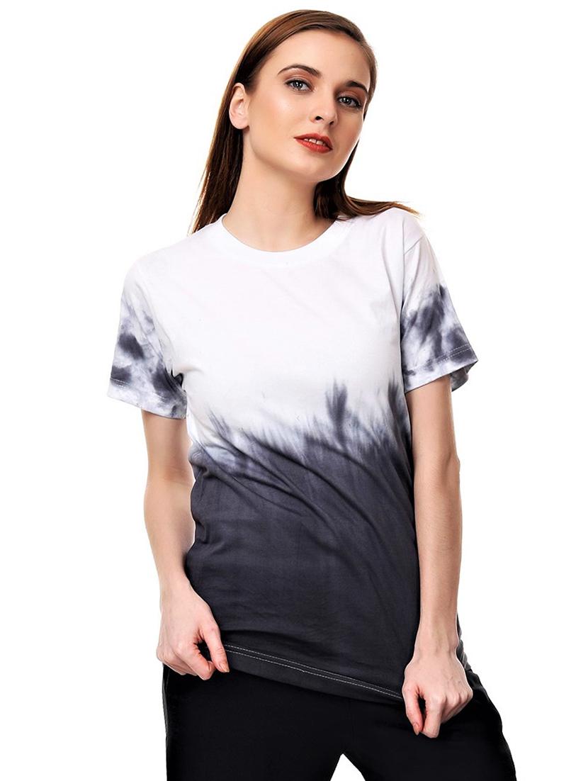 round neck tie & dye regular tee - 18339914 - Zoom Image - 0