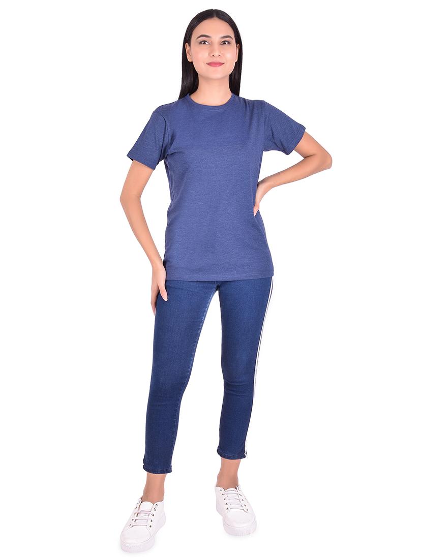 round neck solid regular tee - 18339918 - Standard Image - 3