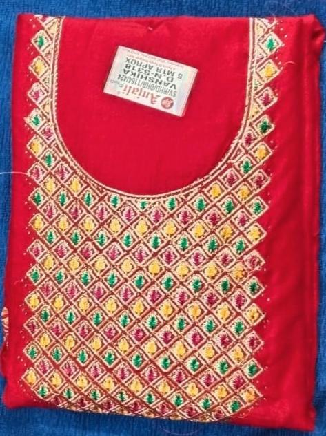 this bandhani dress material is cotton - 18340284 - Zoom Image - 0