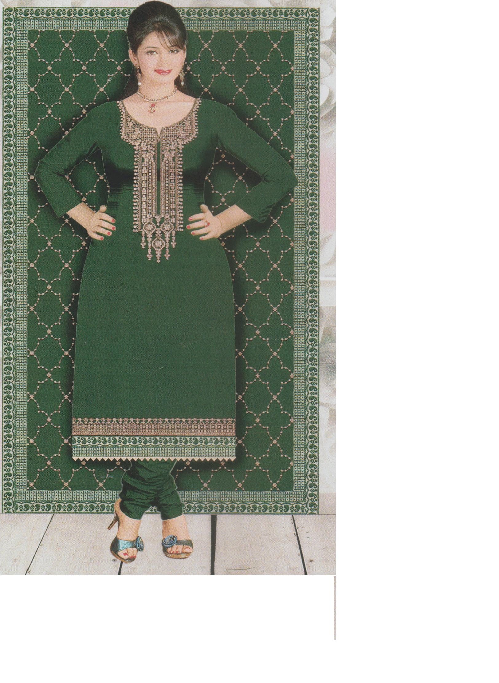 this unstitched salwar suit material from  - 18340387 -  Zoom Image - 0
