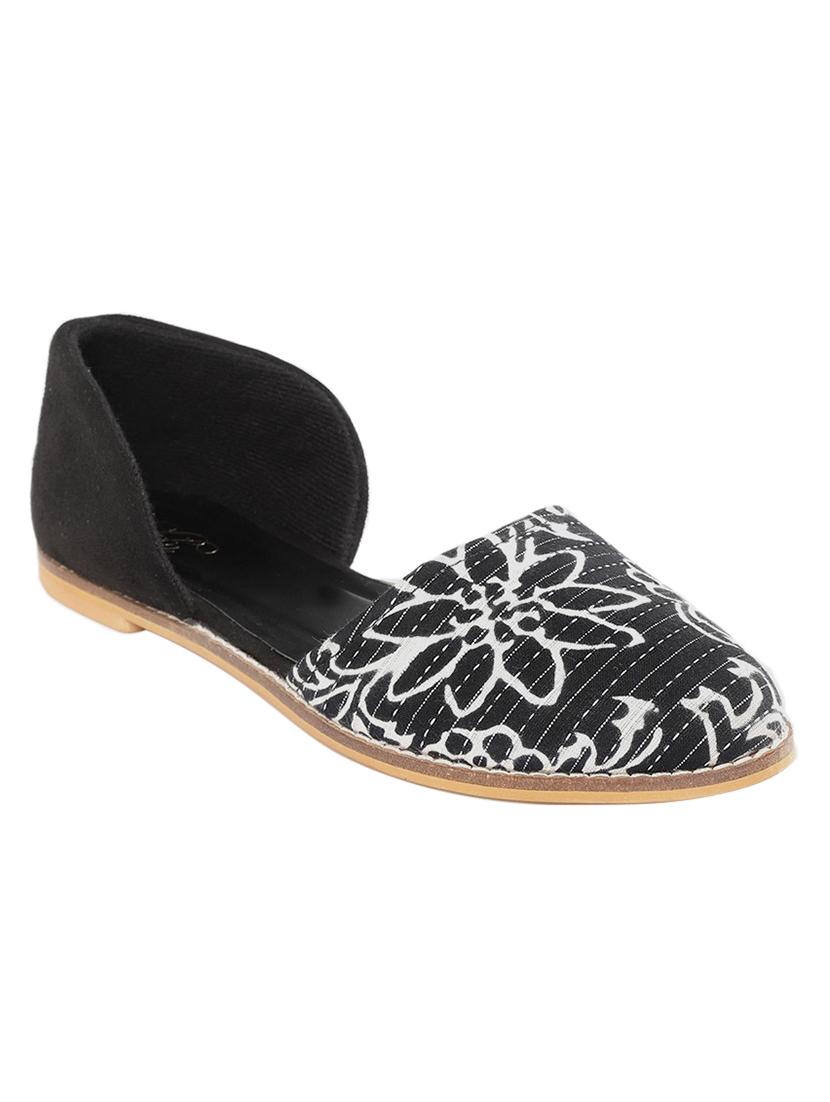 black fabric slip on ballerina - 18341341 -  Zoom Image - 0