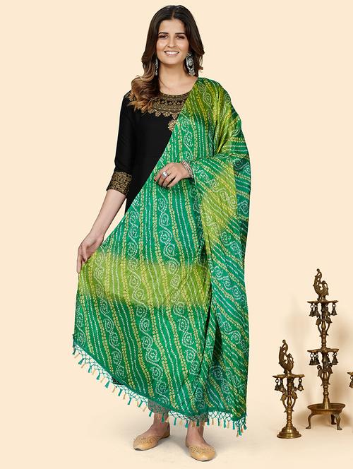 multi colored silk dupatta - 18341780 -  Standard Image - 0