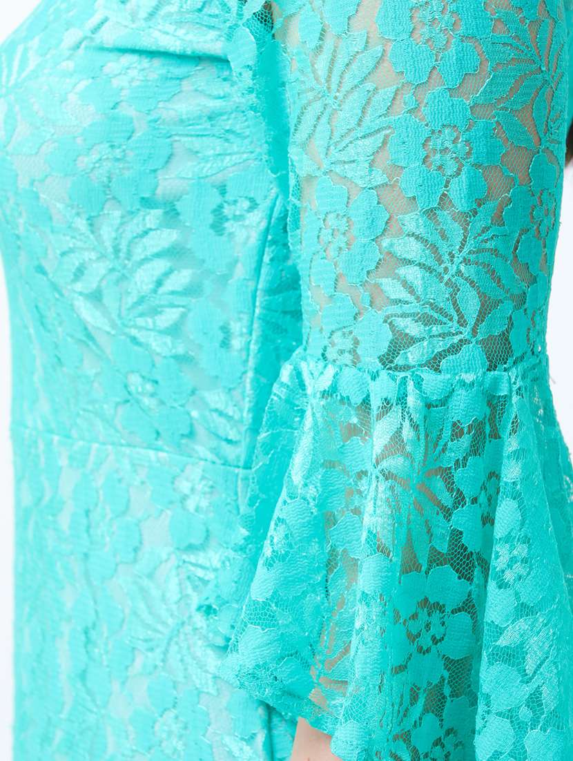 bell sleeved solid sheath dress - 18341962 -  Standard Image - 5