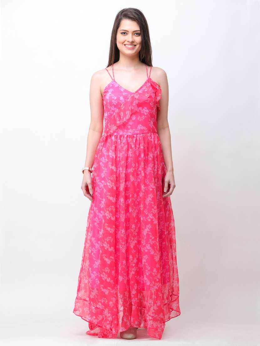 cami neck printed maxi dress - 18341973 -  Standard Image - 3