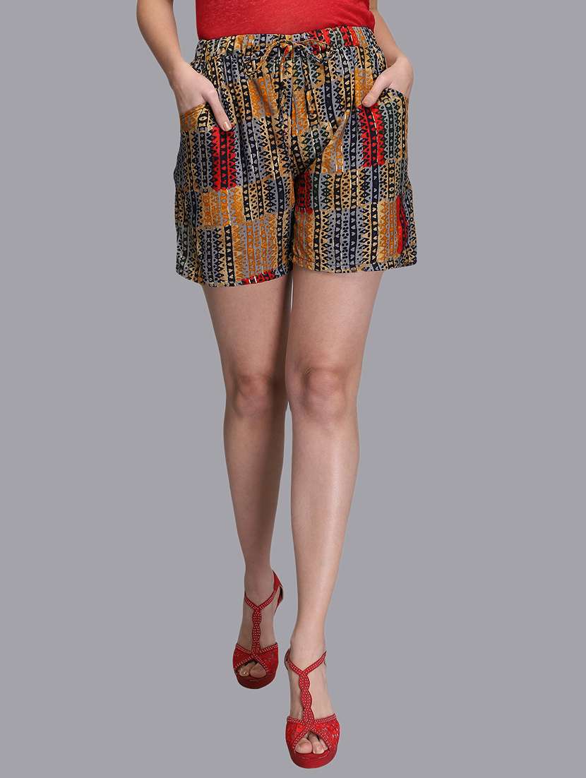 drawstring printed short - 18341993 - Zoom Image - 0