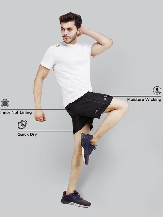 black solid short - 18342121 - Standard Image - 3
