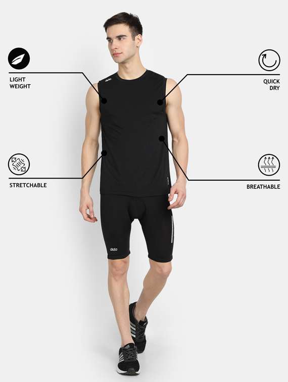 black color-blocked t-shirt - 18342336 -  Standard Image - 3