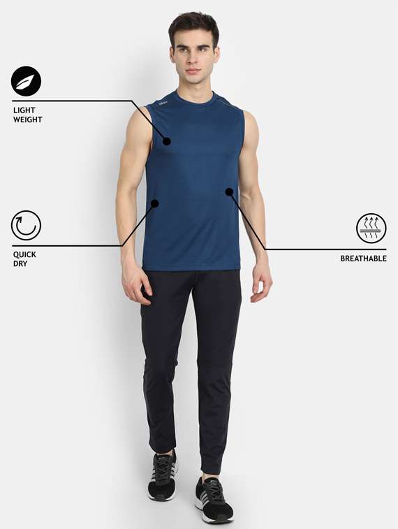 navy-blue solid t-shirt - 18342340 -  Standard Image - 3