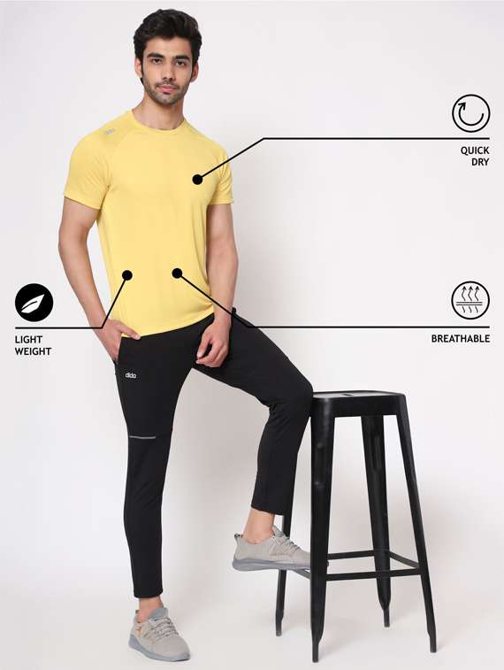yellow solid t-shirt - 18342428 - Standard Image - 3