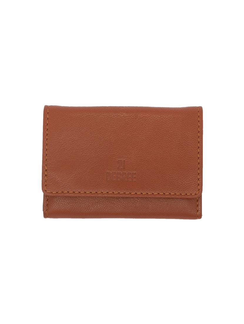 tan genuine leather card holder - 18343073 - Zoom Image - 0