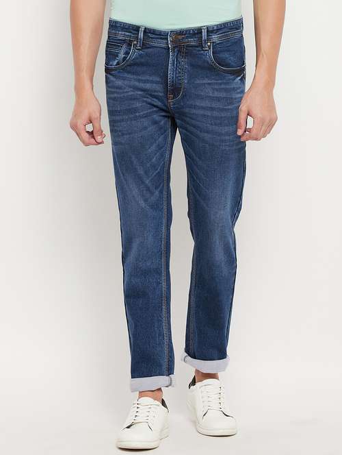 blue light-washed denim jean - 18344698 -  Standard Image - 0
