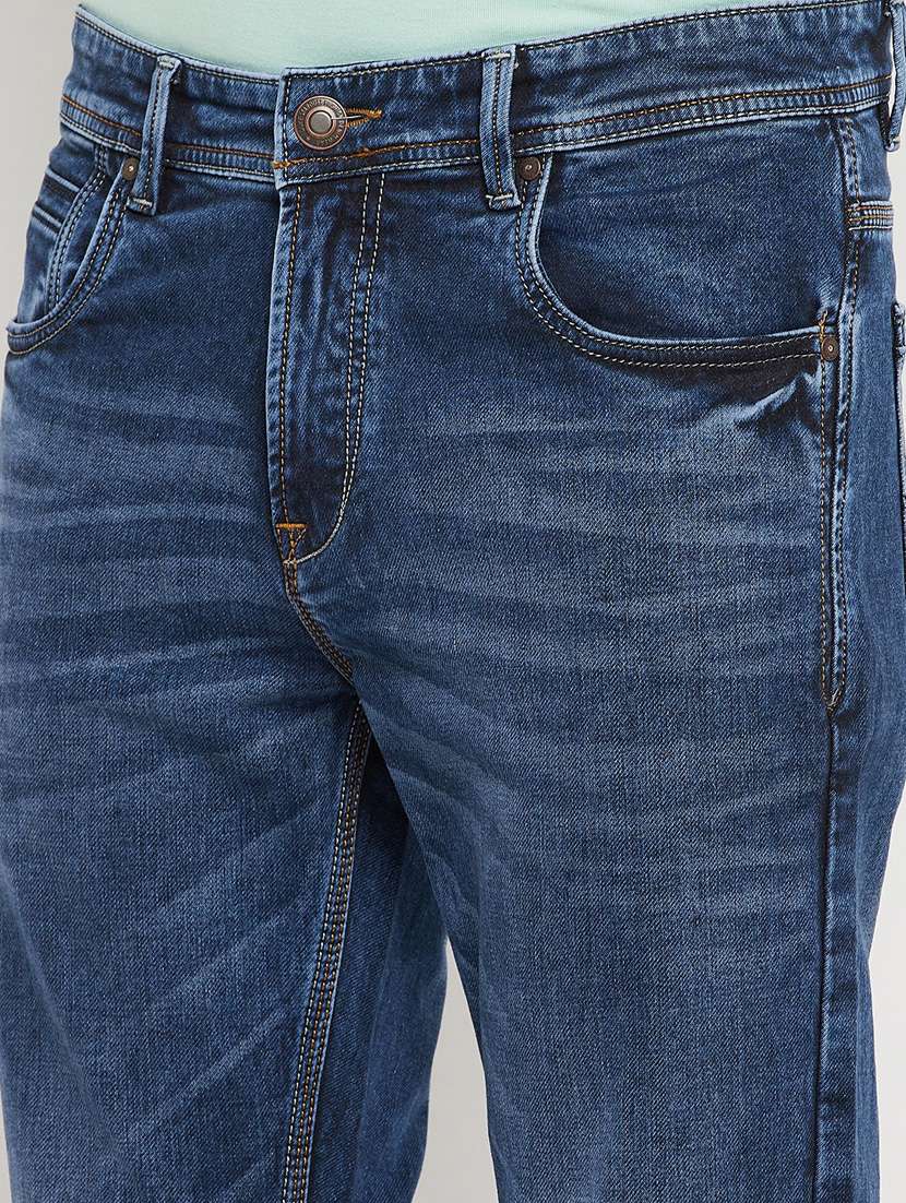 blue light-washed denim jean - 18344698 -  Standard Image - 5