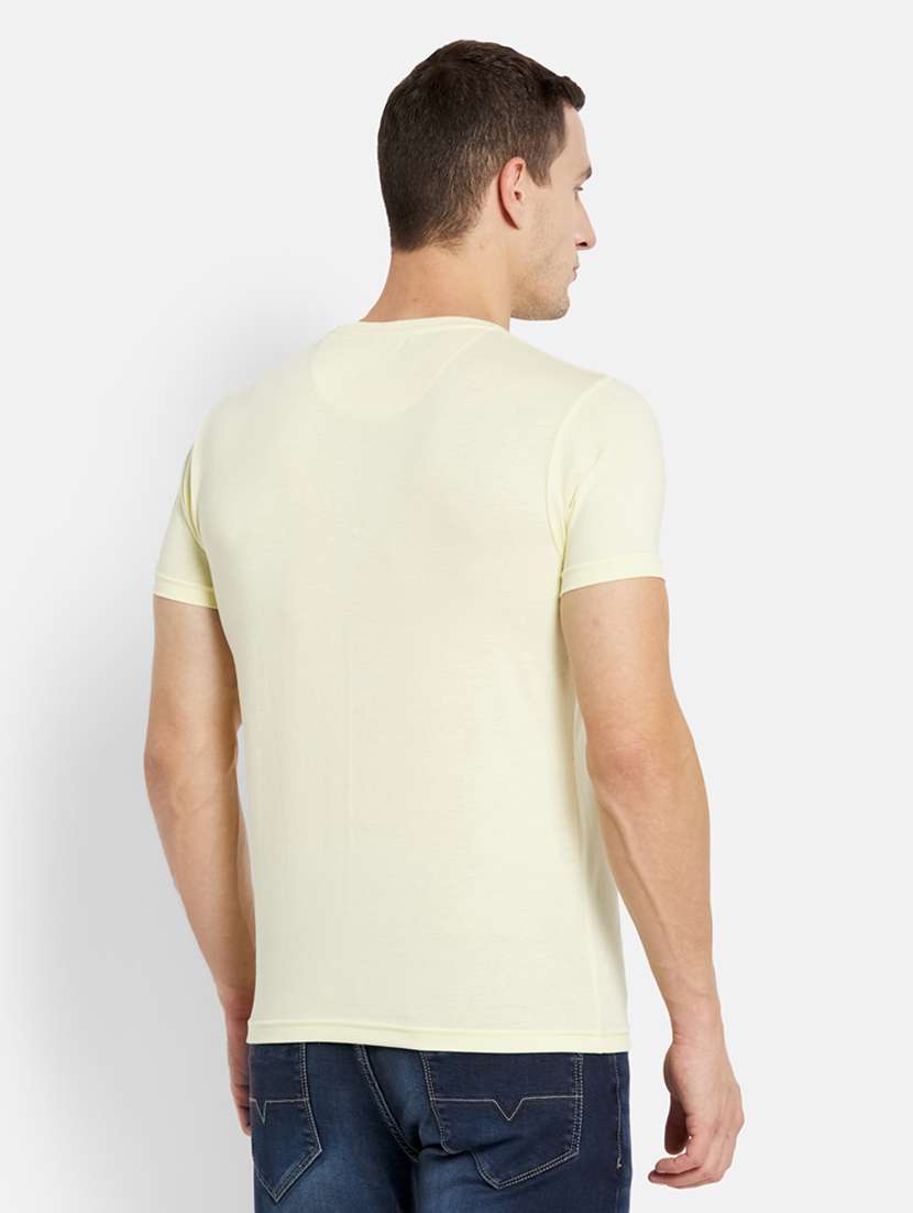 yellow front print t-shirt - 18344718 -  Standard Image - 3