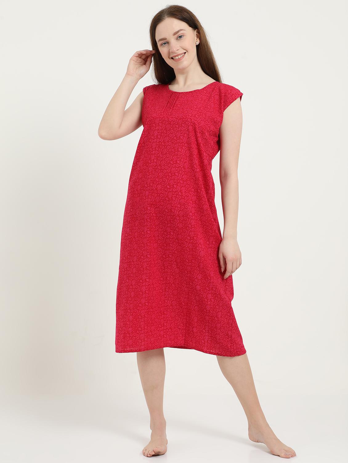 round neck printed sleepshirt - 18345117 - Zoom Image - 0