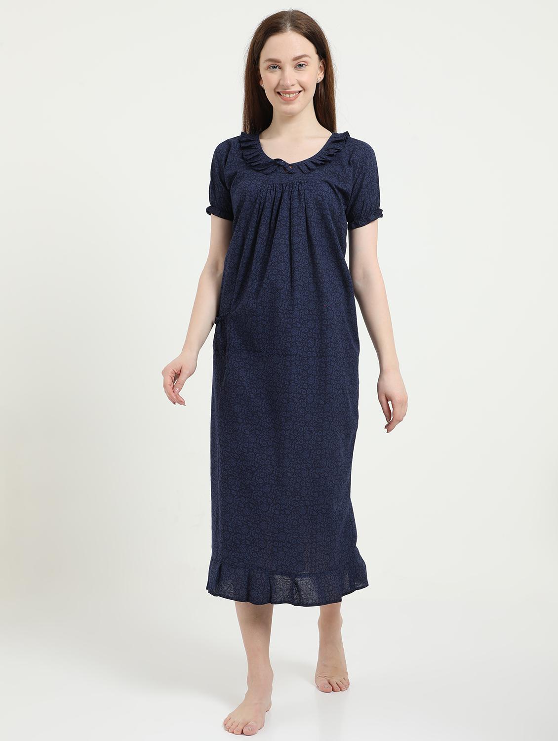 round neck printed sleepshirt - 18345121 - Zoom Image - 0