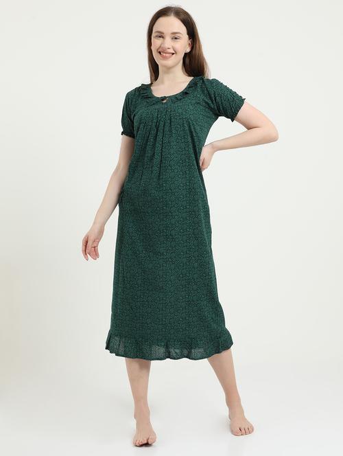 round neck printed sleepshirt  - 18345125 -  Standard Image - 0
