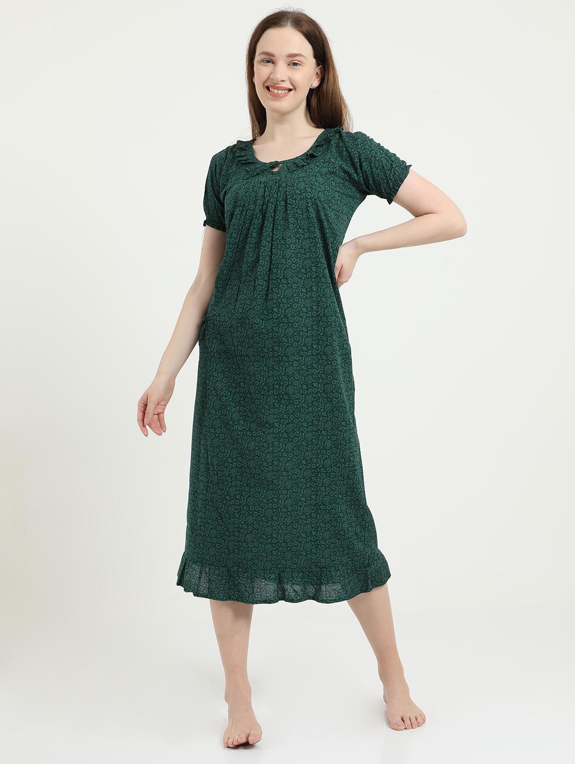 round neck printed sleepshirt  - 18345125 -  Zoom Image - 0