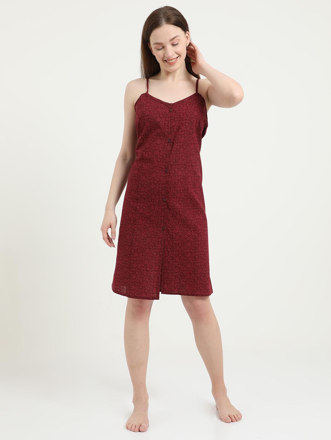 cami neck printed sleepshirt - 18345134 - Zoom Image - 0
