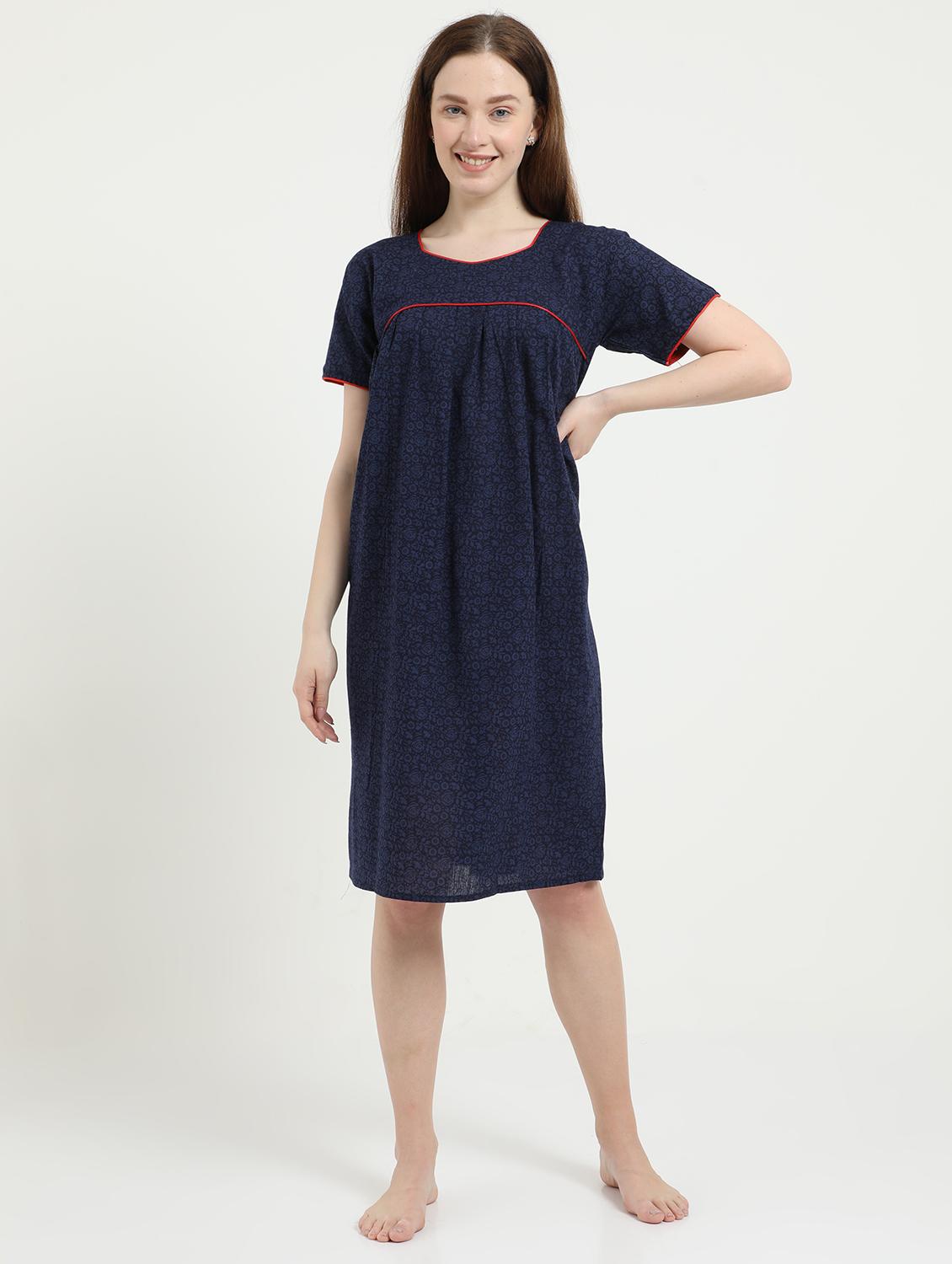 round neck printed sleepshirt - 18345136 - Zoom Image - 0