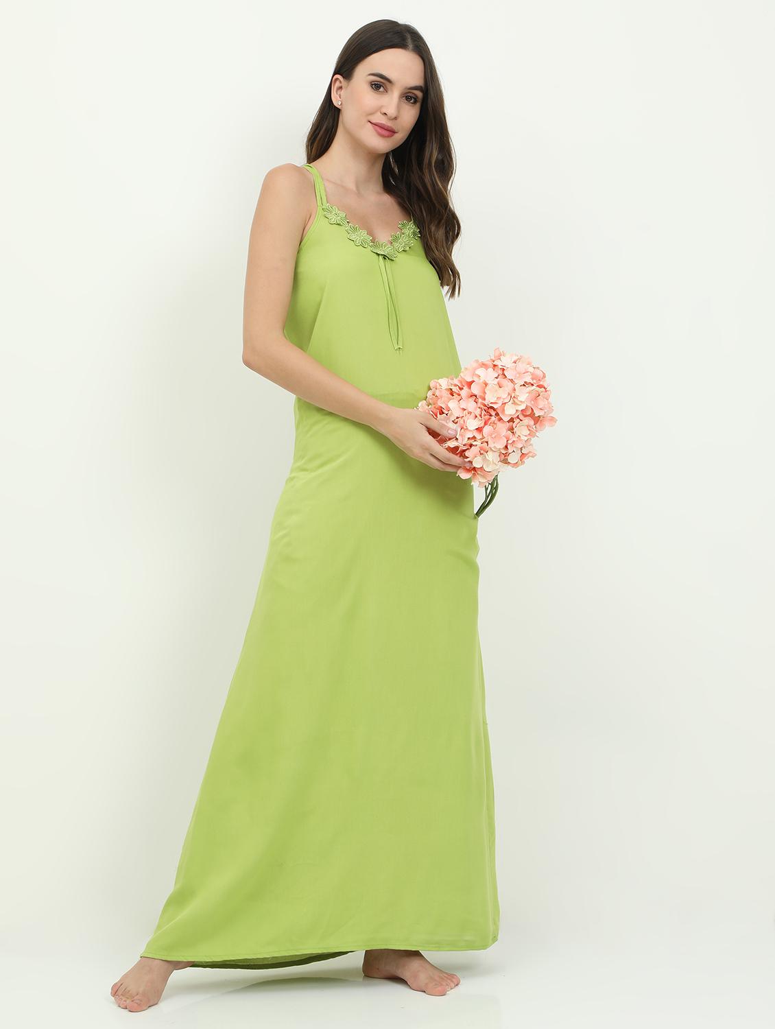 cami neck solid nighty - 18345148 - Standard Image - 3