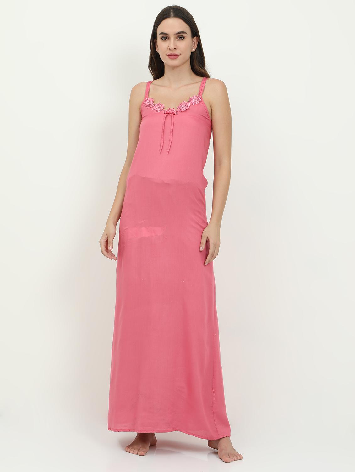 cami neck solid nighty - 18345149 - Zoom Image - 0