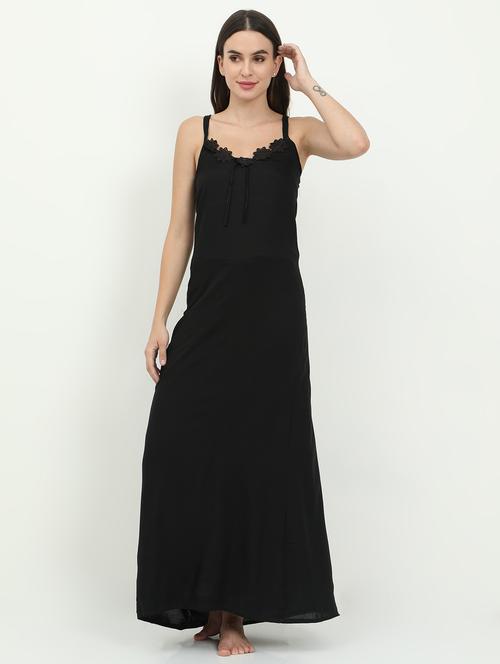 cami neck solid nighty - 18345151 - Standard Image - 0