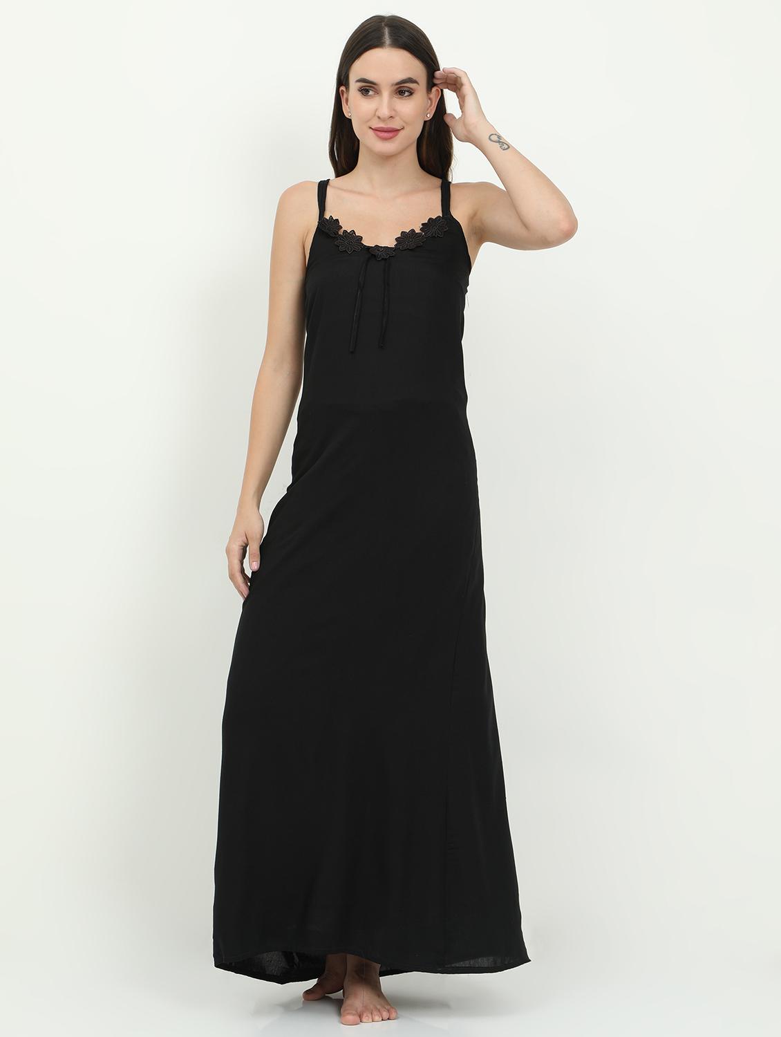 cami neck solid nighty - 18345151 - Zoom Image - 0