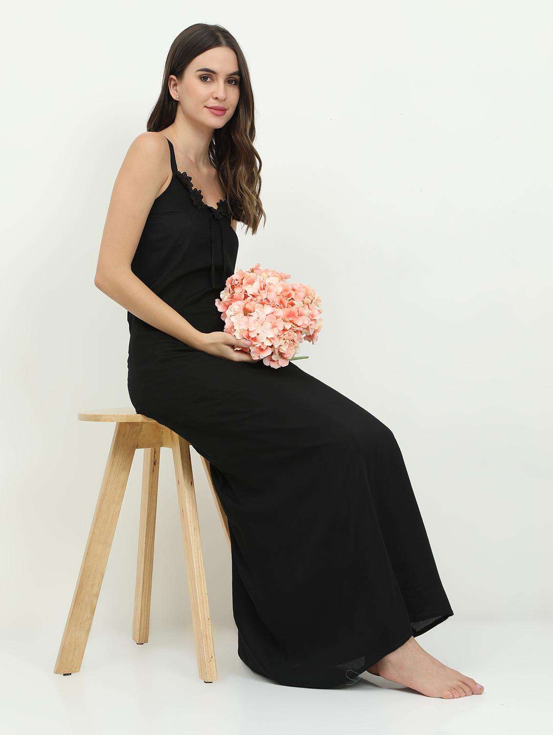 cami neck solid nighty - 18345151 - Standard Image - 3