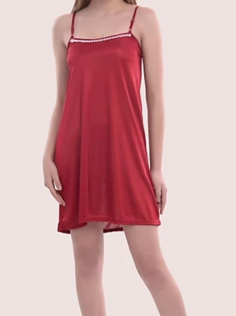 red hosiery nightwear set - 18345186 - Zoom Image - 0