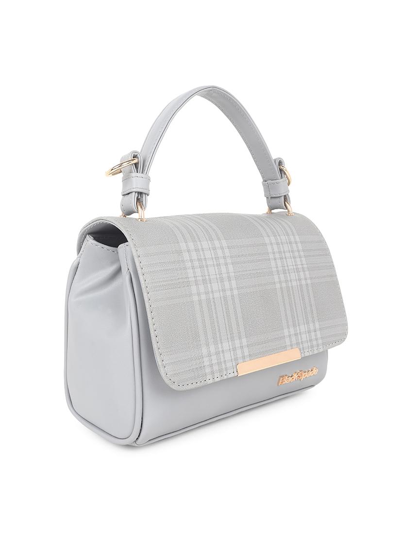 grey checkered regular sling bag - 18345248 - Standard Image - 3