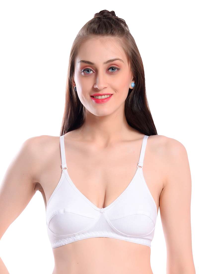 white solid t-shirt bra